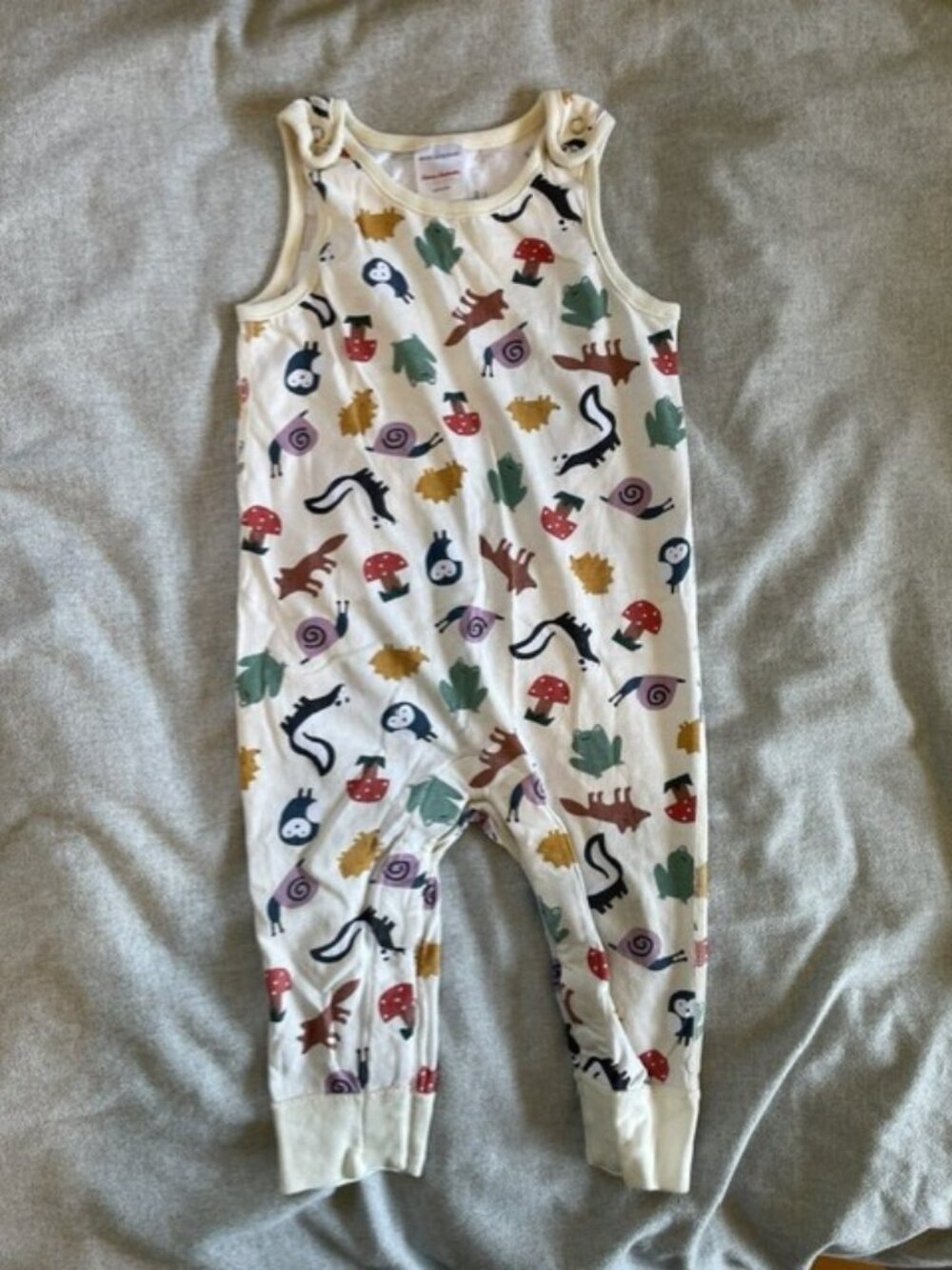 Hanna Andersson Woodland Animals Cotton Overalls – Sz 80 / 18-24m